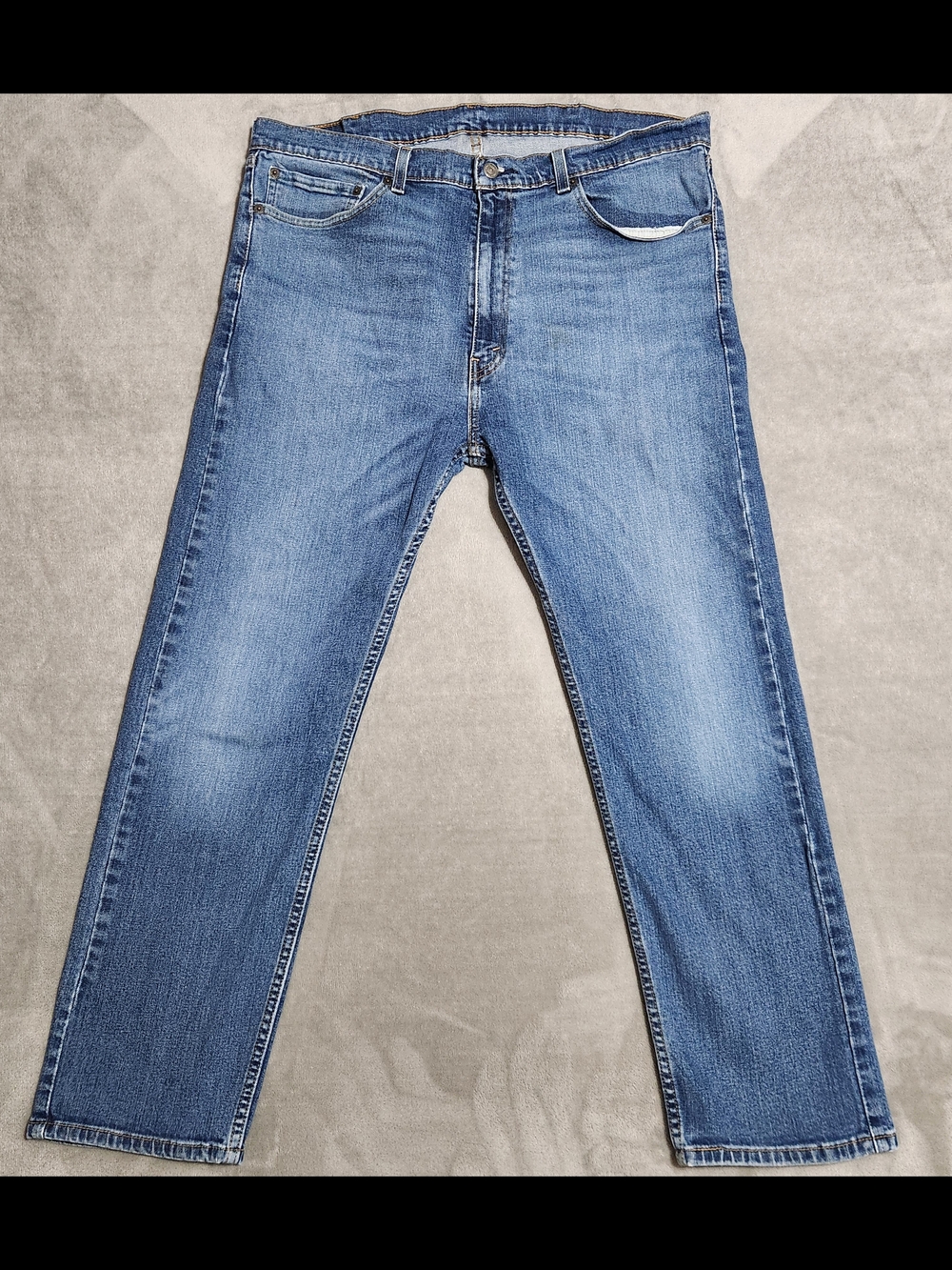 Levi's 505 Regular Straight Leg Jeans 40x30 Blue